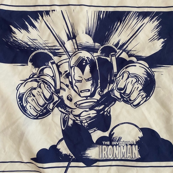 Marvel Kids Comic Characters blue white Asgard twin fitted & flat sheet - Picture 8 of 11